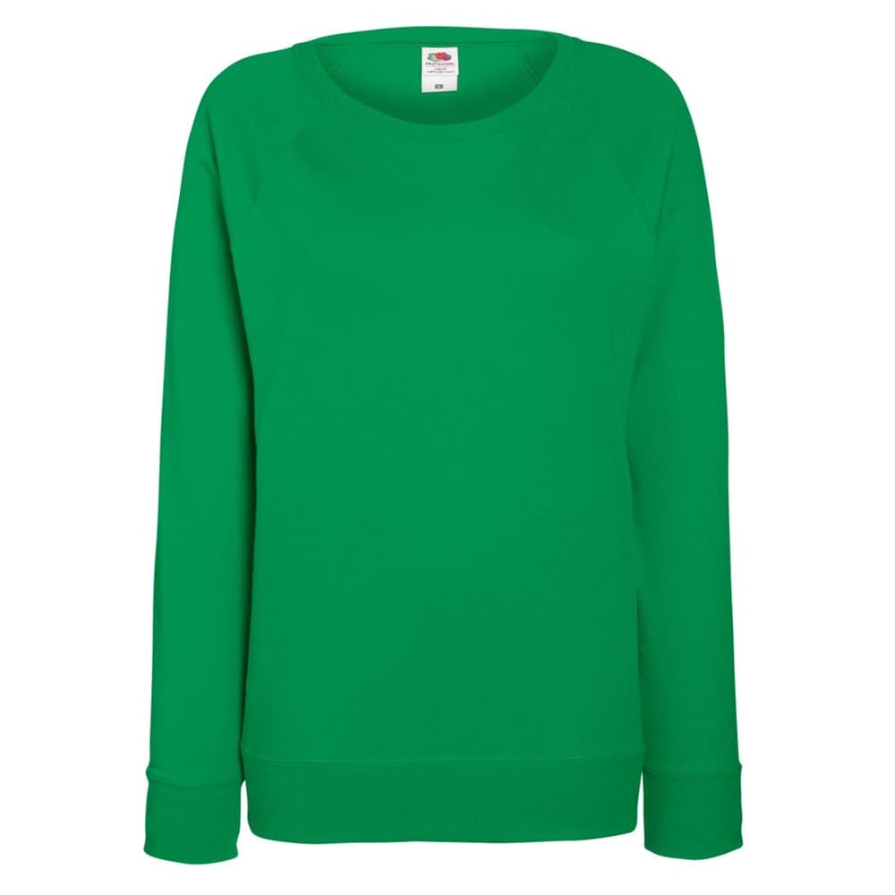 Fruit OF The Loom Ladies Fitted Lightweight Raglan Sweatshirt (240 GSM)