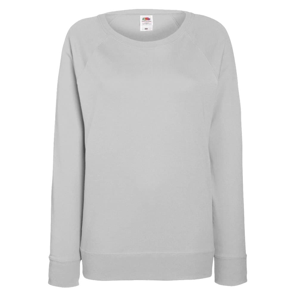 Fruit OF The Loom Ladies Fitted Lightweight Raglan Sweatshirt (240 GSM)
