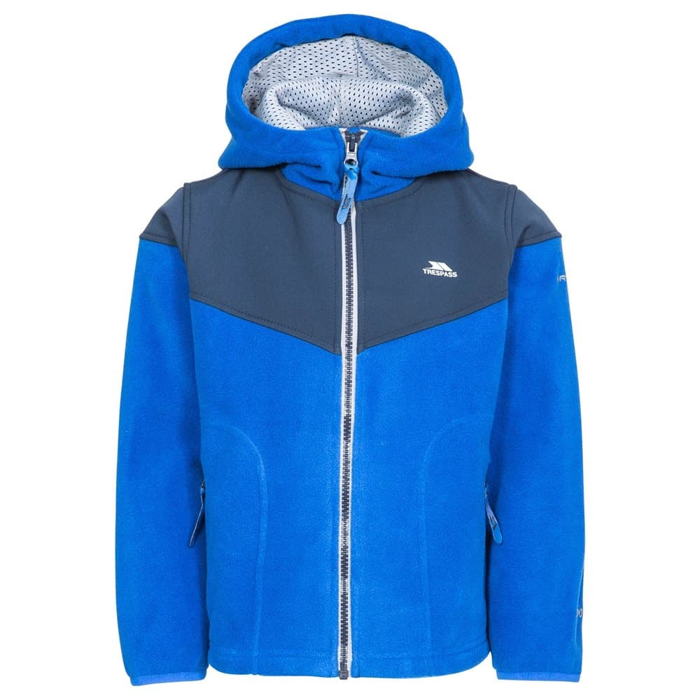 Trespass Pojkar Bieber Hooded Fleecejacka
