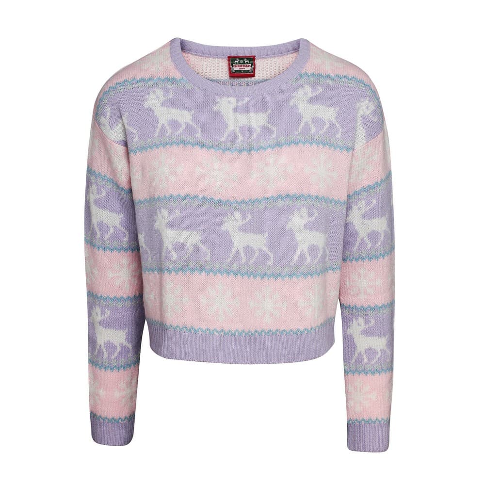 Christmas Shop Womens/Ladies Boxy Nordic Jumper