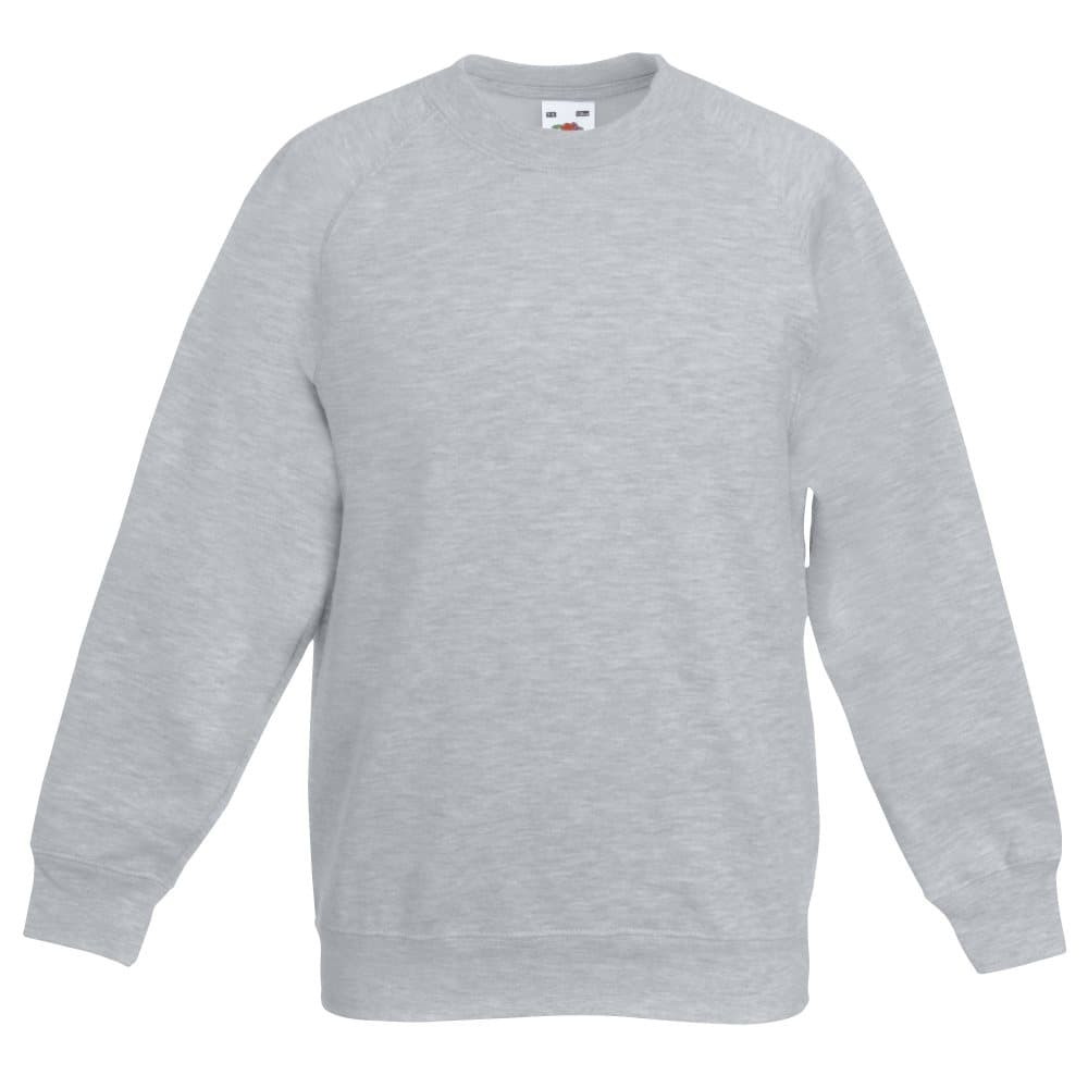 Fruit Of The Loom Childrens Unisex Raglan Sleeve Sweatshirt (Pack of 2)