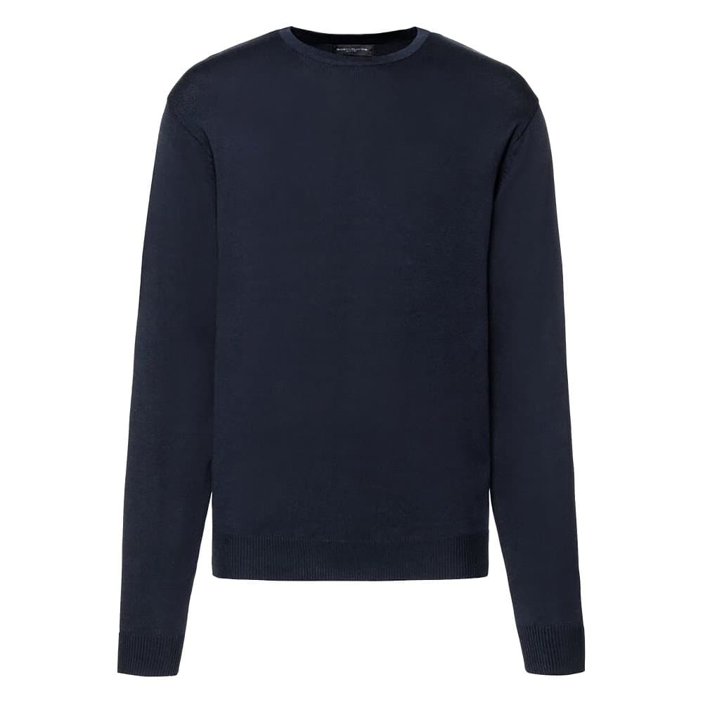 Russell Collection Mens Crew Neck Knitted Pullover Sweatshirt