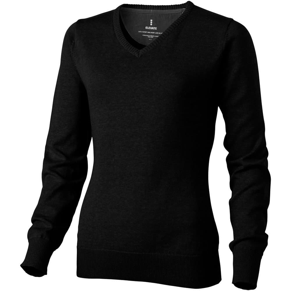 Elevate Womens/Ladies Spruce V-Neck Jumper