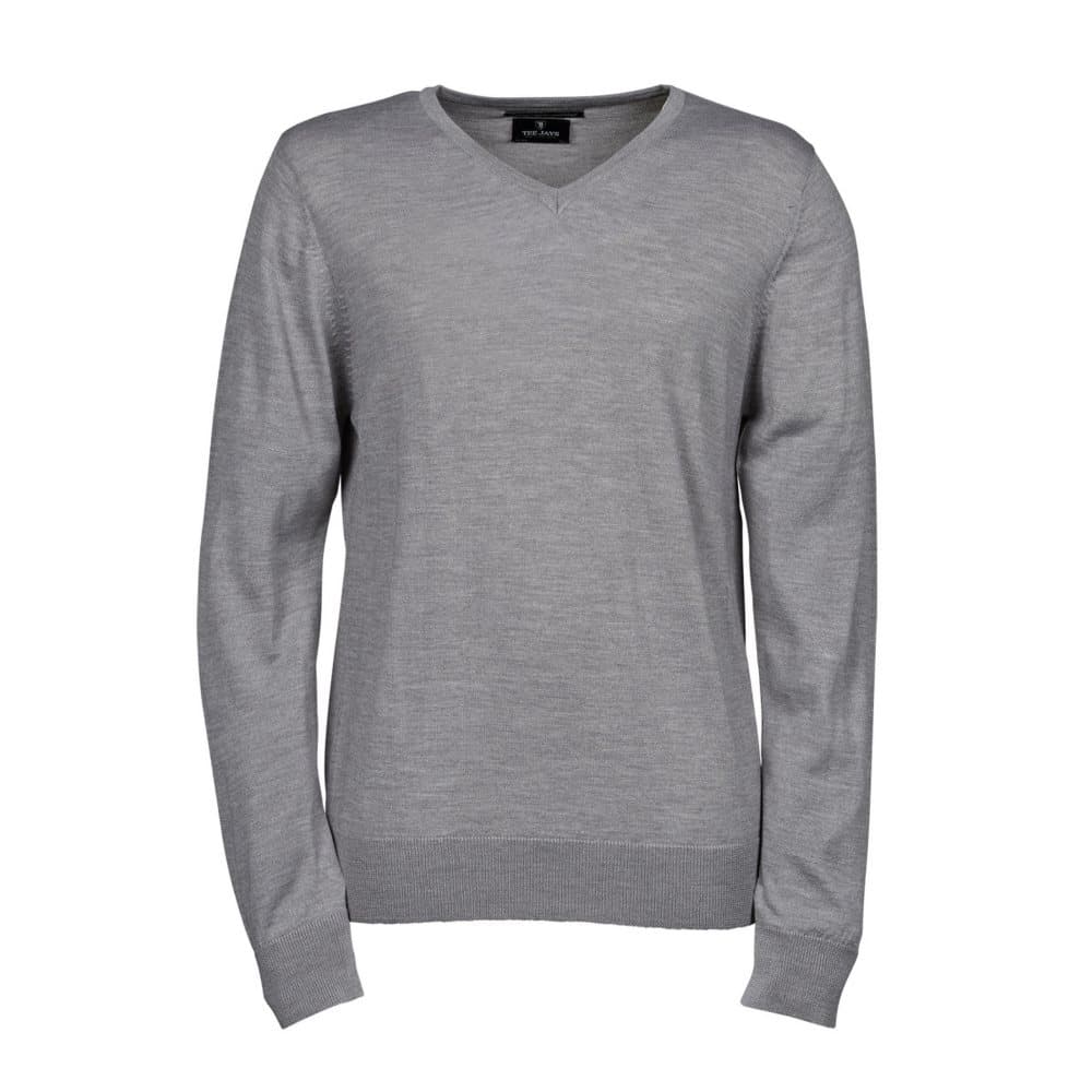 Tee Jays Stickad V-tröja för män