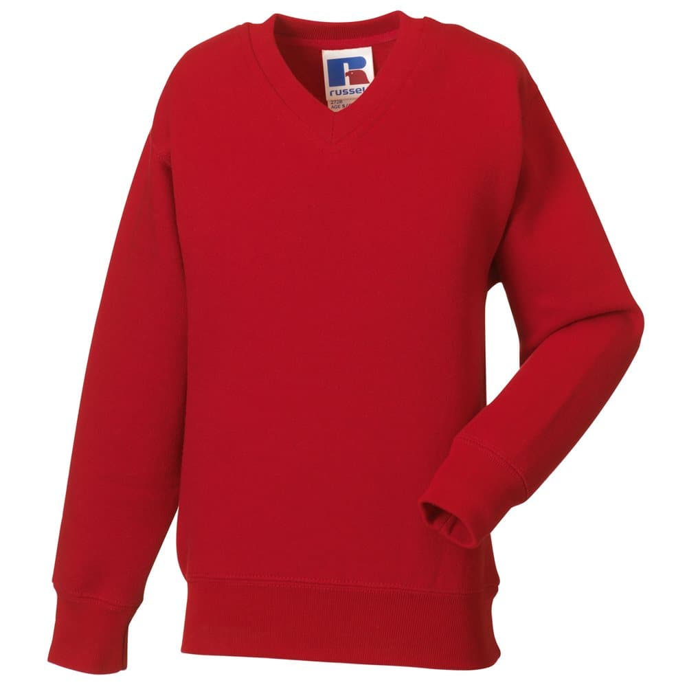 Jerzees Schoolgear Childrens V-Neck Sweatshirt (Pack of 2)
