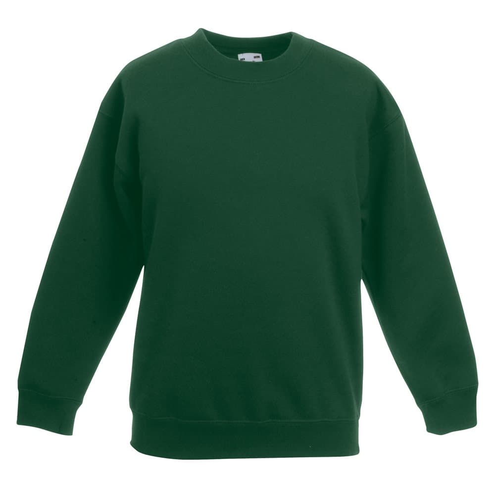 Fruit Of The Loom Childrens Unisex Set In Sleeve Sweatshirt (Pack of 2)