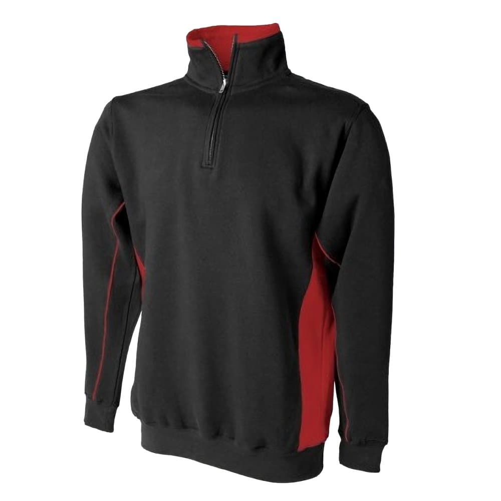 Finden & Hales Mens 1/4 Zip Sweatshirt Top