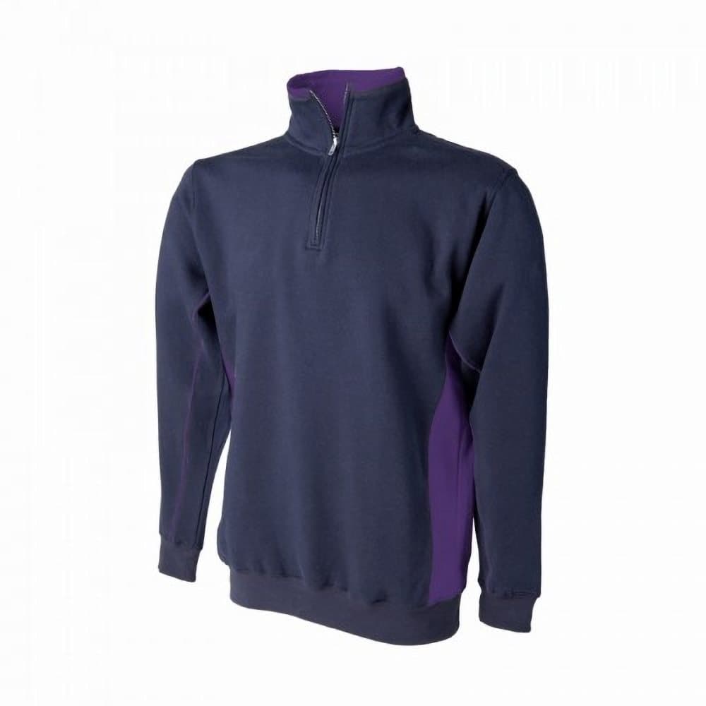 Finden & Hales Mens 1/4 Zip Sweatshirt Top