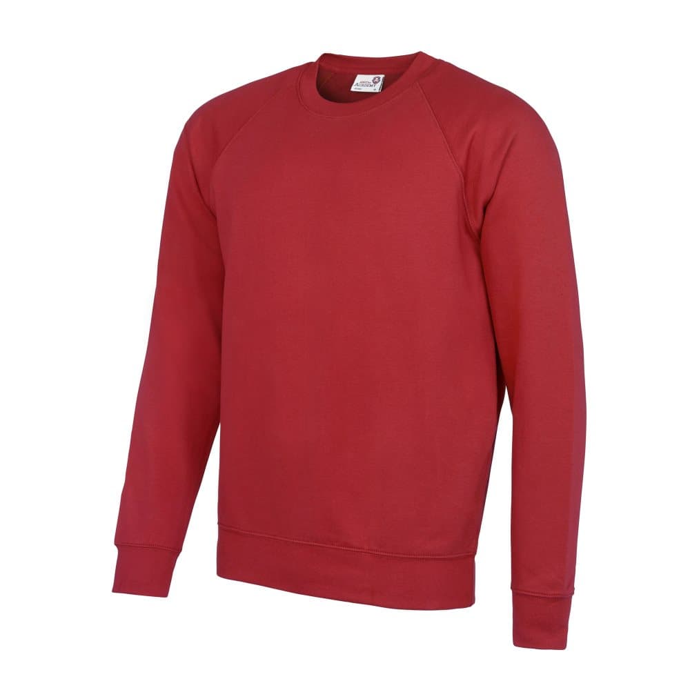 AWDis Academy Mens Crew Neck Raglan Sweatshirt