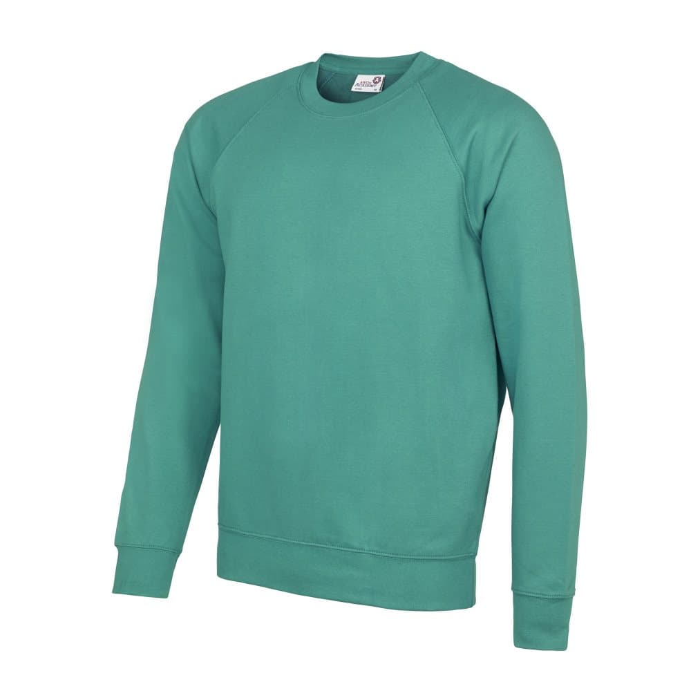 AWDis Academy Mens Crew Neck Raglan Sweatshirt