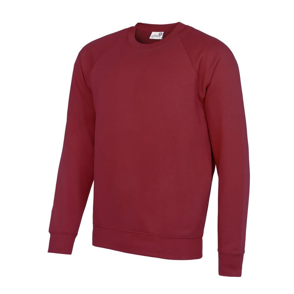 AWDis Academy Mens Crew Neck Raglan Sweatshirt