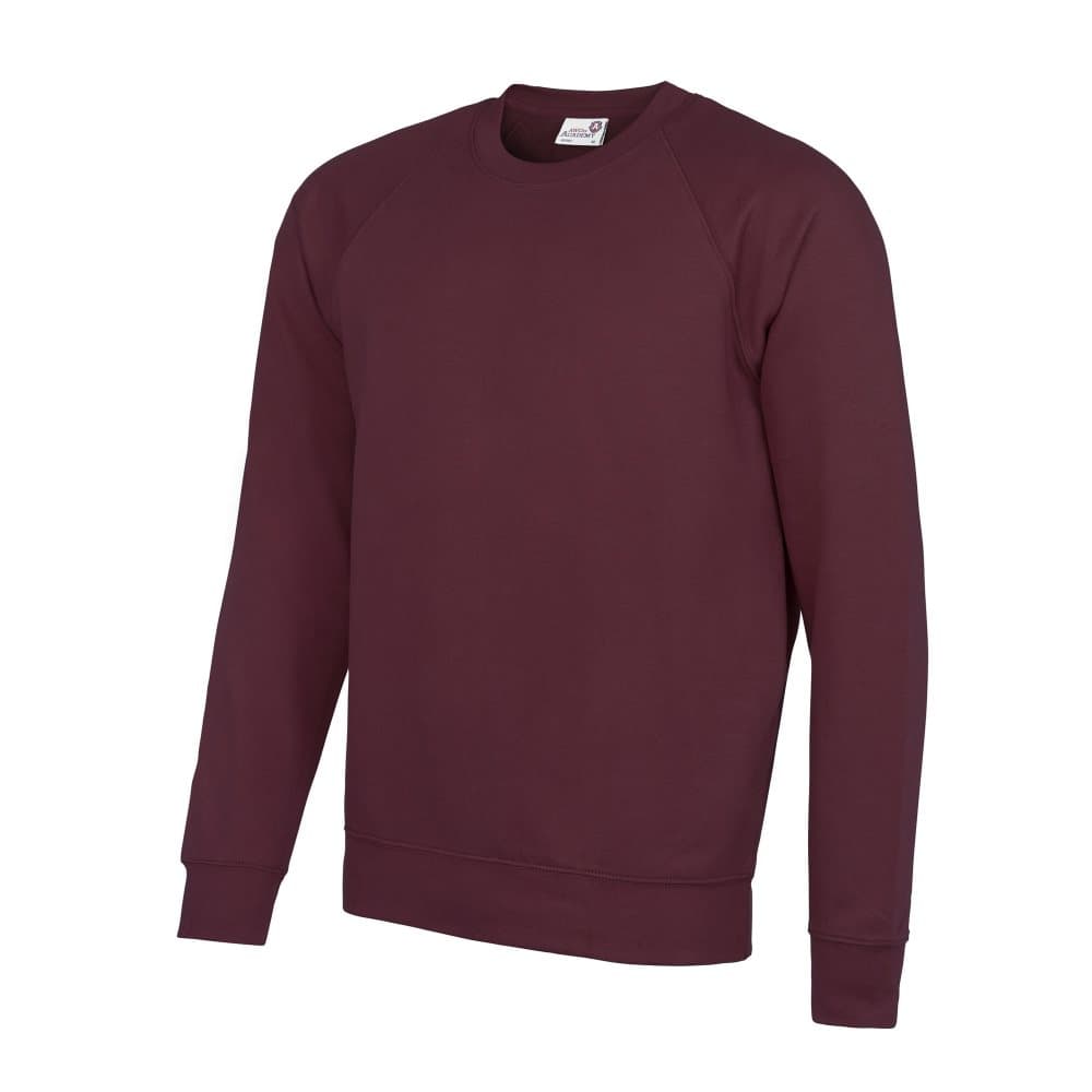 AWDis Academy Mens Crew Neck Raglan Sweatshirt