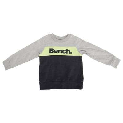 Bench Childrens/Boys Grip Logo Sweatshirt With Block Stripe