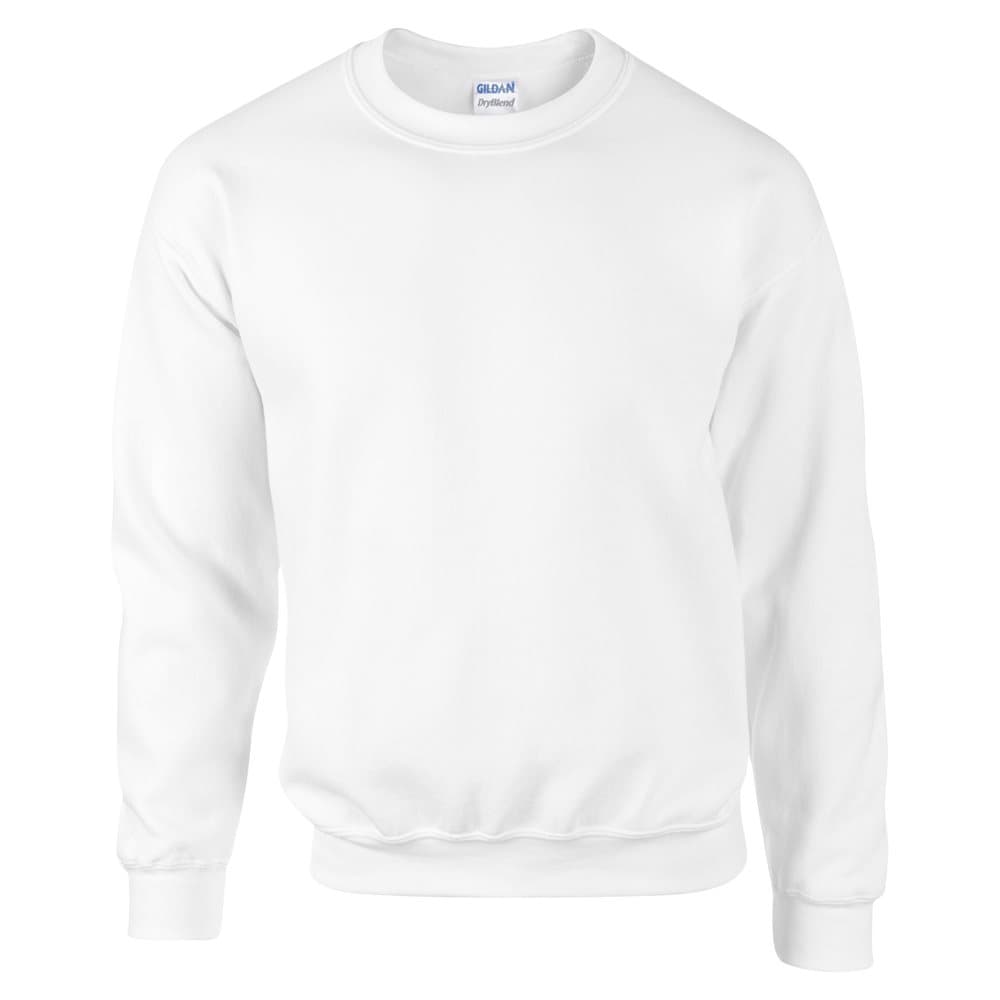 Gildan DryBlend Vuxen Set-In Crew Neck-tröja (13 färger)