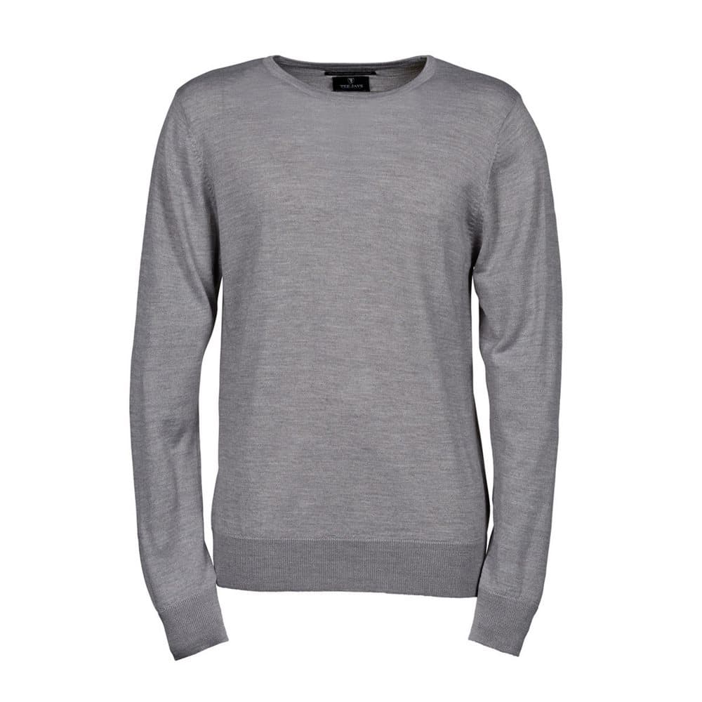 Tee Jays Herr stickad Crew Neck tröja