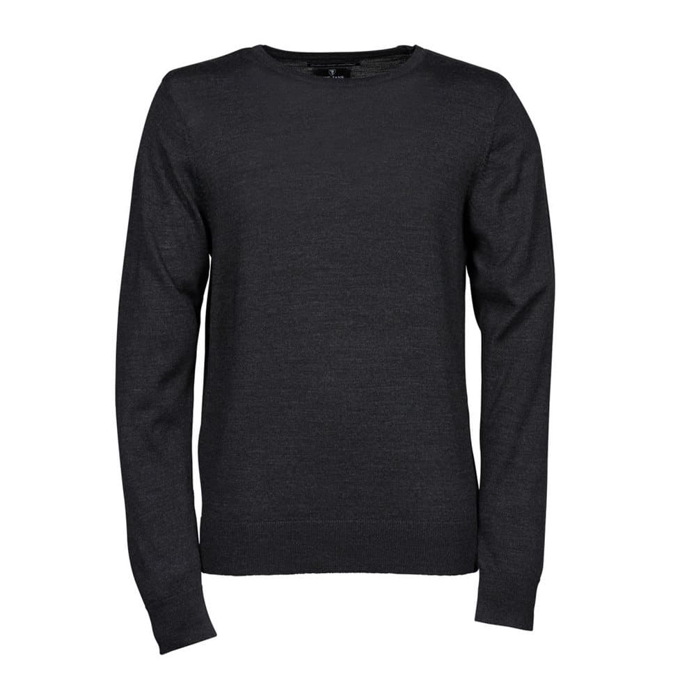Tee Jays Herr stickad Crew Neck tröja