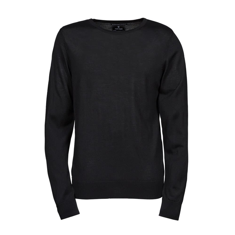 Tee Jays Herr stickad Crew Neck tröja
