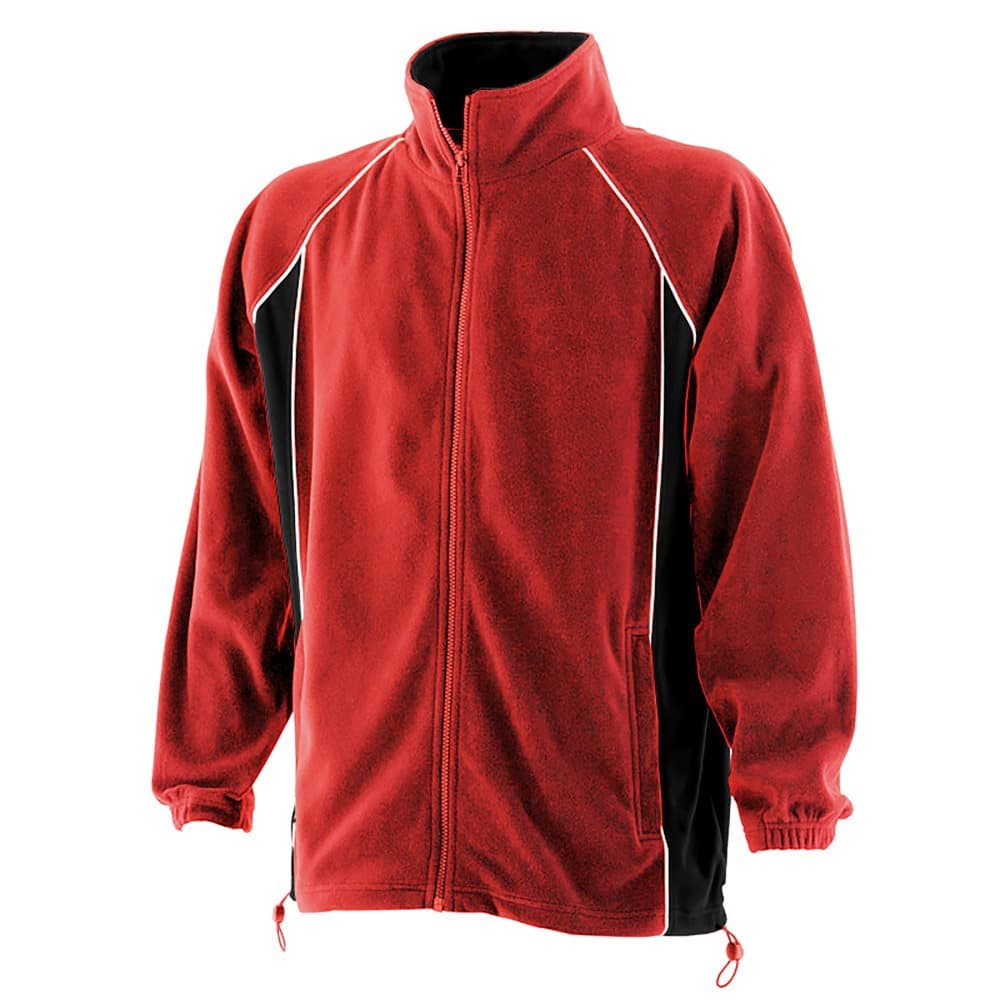 Finden & Hales Mens Piped Anti-Pill Microfleece Jacket