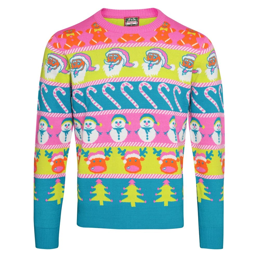 Christmas Shop Adults Unisex Multi Character Christmas Jumper
