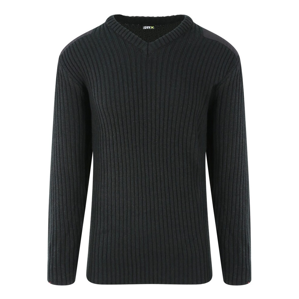 Pro RTX Unisex Sweater Acrylic V Necked Long Sleeve Security Sweater For Adults