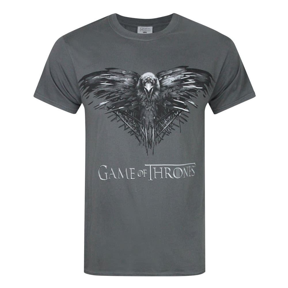 Game Of Thrones Official Mens Three Eyed Raven T-Shirt