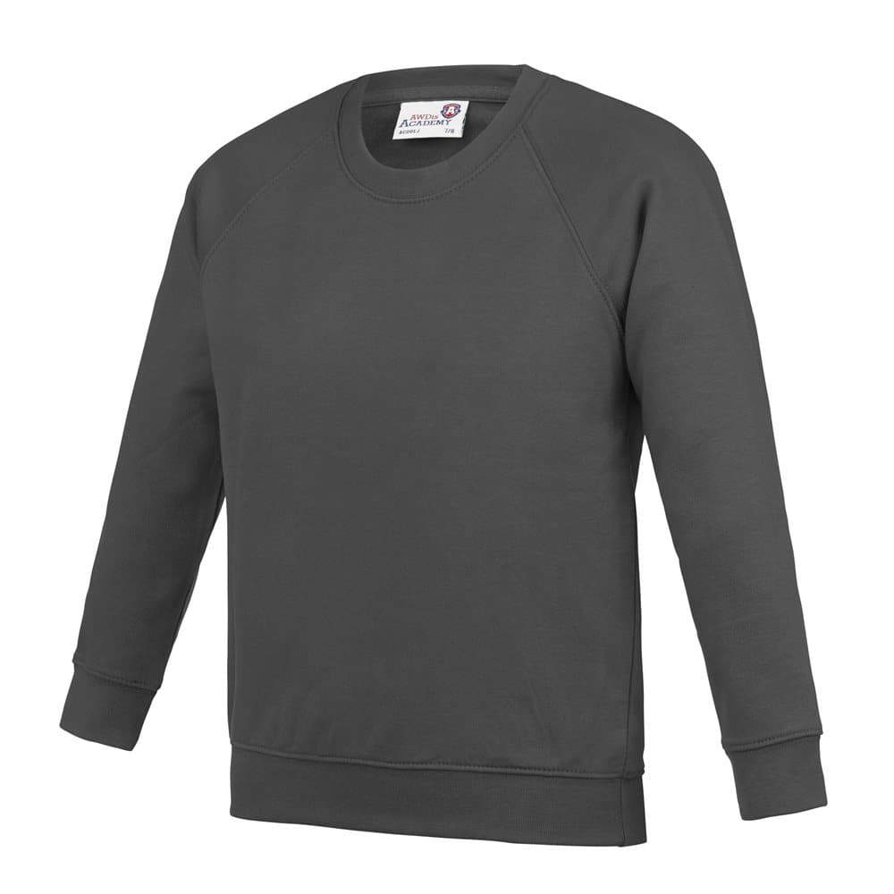 AWDis Academy Childrens/Kids Crew Neck Raglan School Sweatshirt