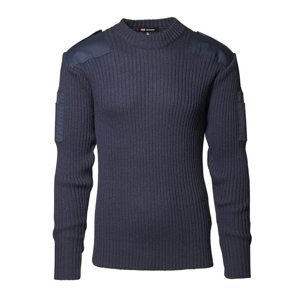 ID Mens Army Fitted Pullover With Patches