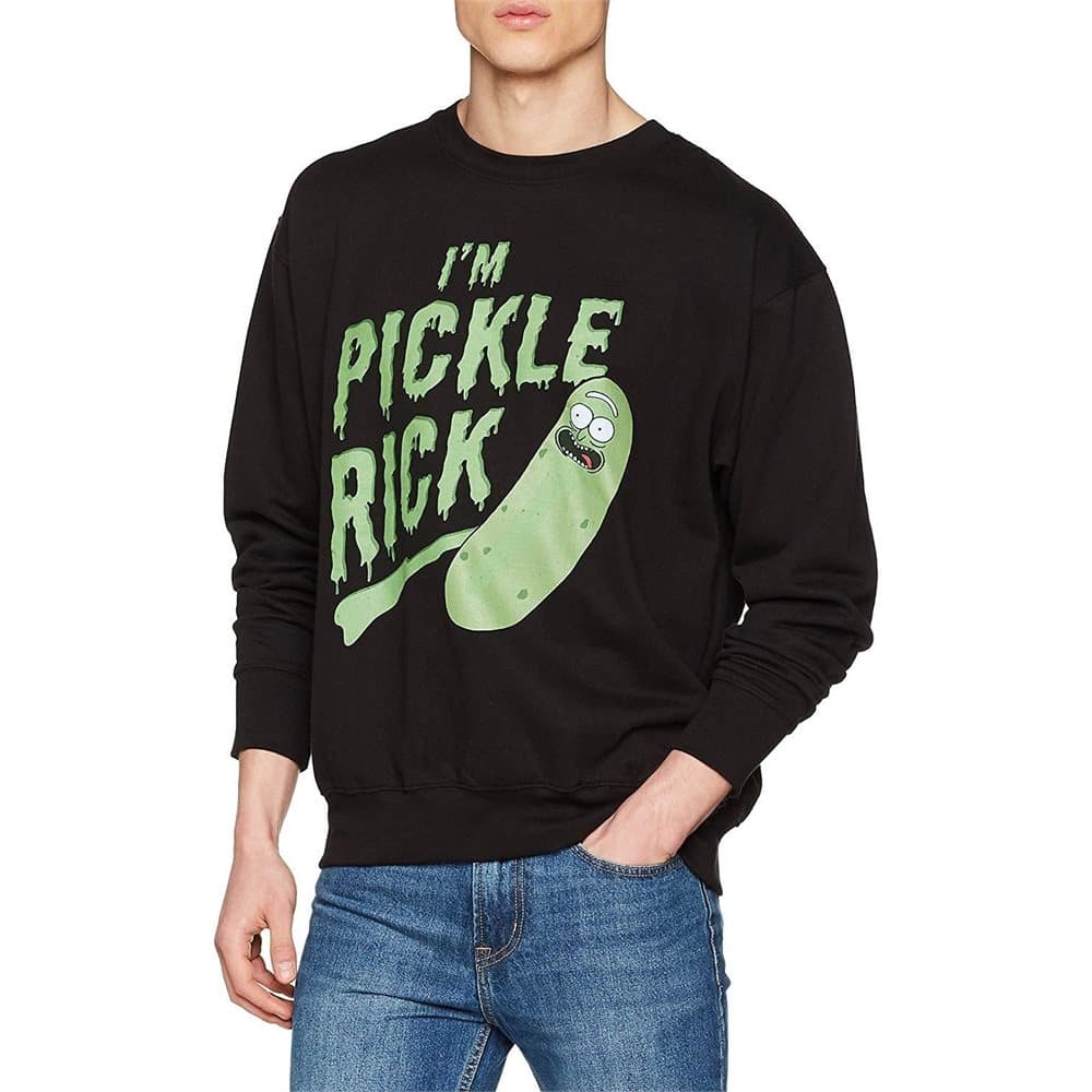 Rick And Morty Unisex Adults Pickle Rick Crewneck Sweatshirt