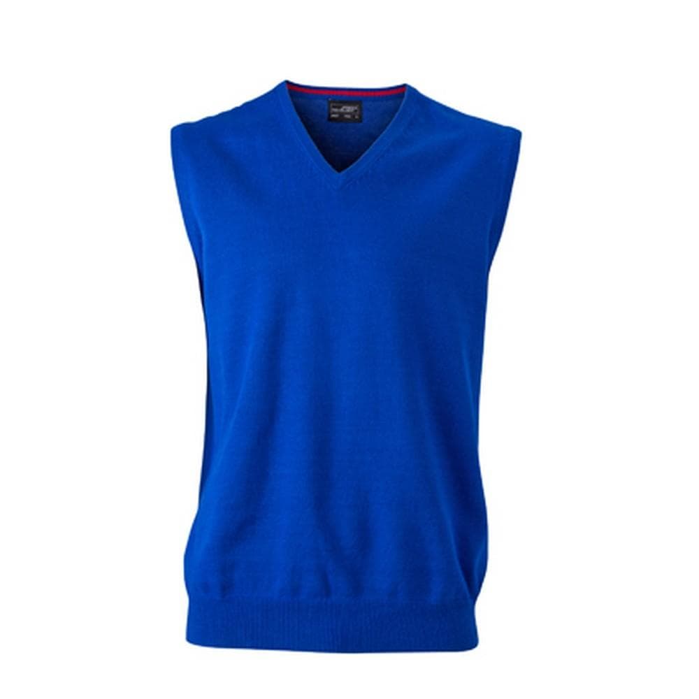 James And Nicholson Mens V-Neck Sweater Vest