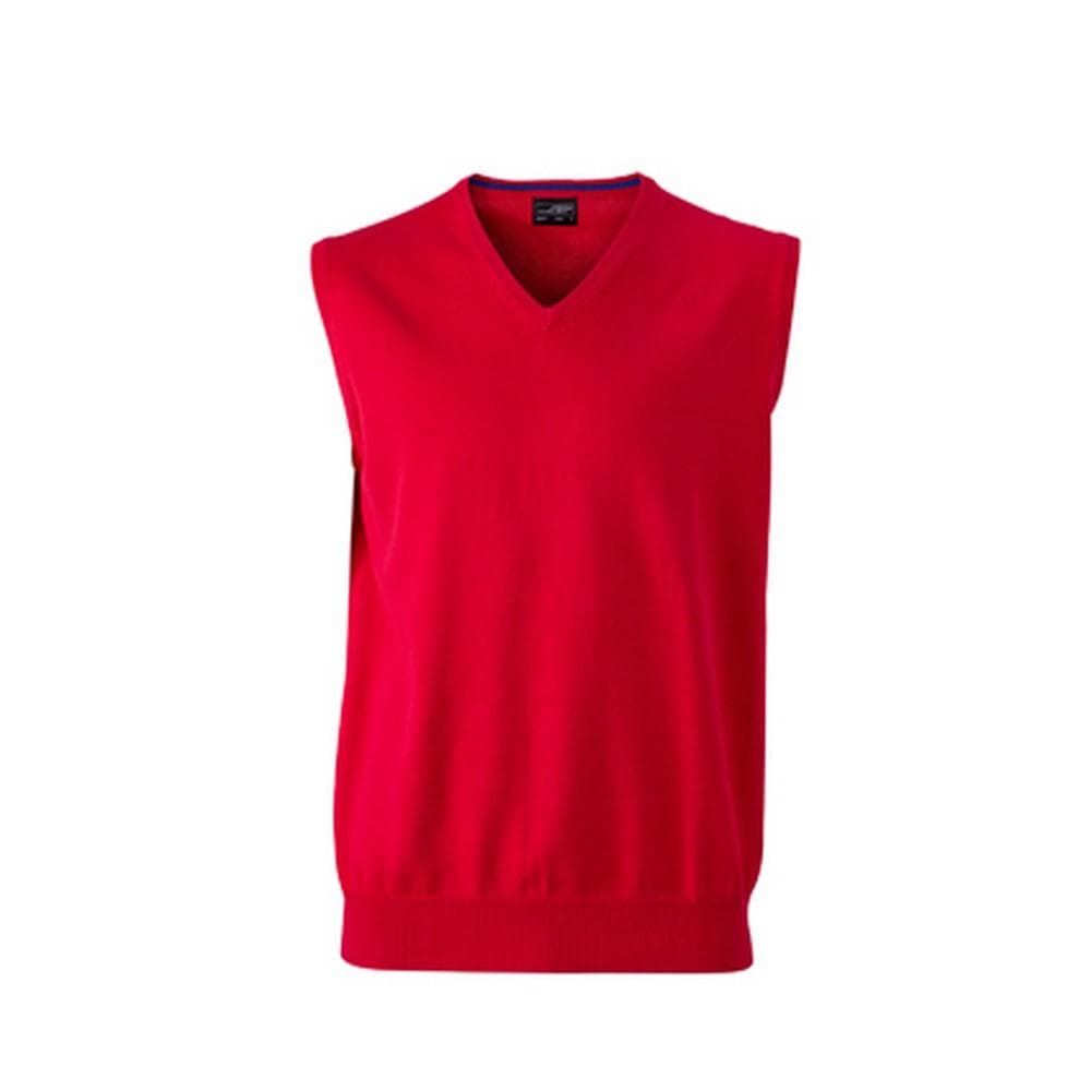 James And Nicholson Mens V-Neck Sweater Vest