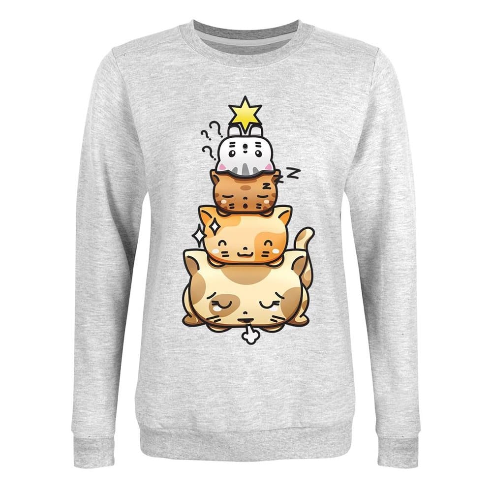 Grindstore Womens/Ladies Catmas Tree Christmas Jumper