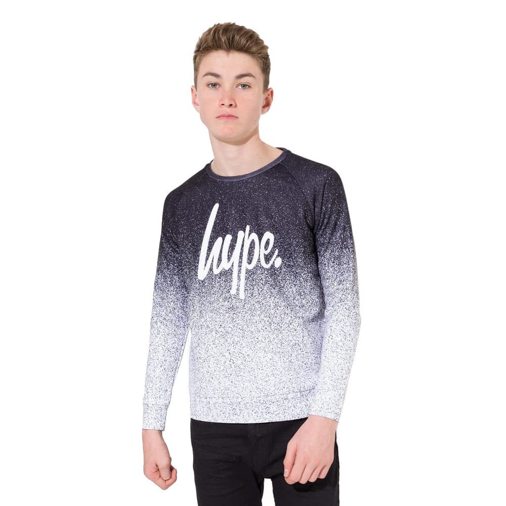 Hype Childrens/Kids Unisex Speckle Fade Script Crewneck Sweatshirt