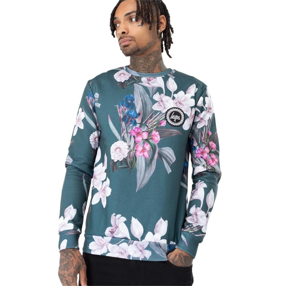 Hype Herr Blossom Crew Neck tröja