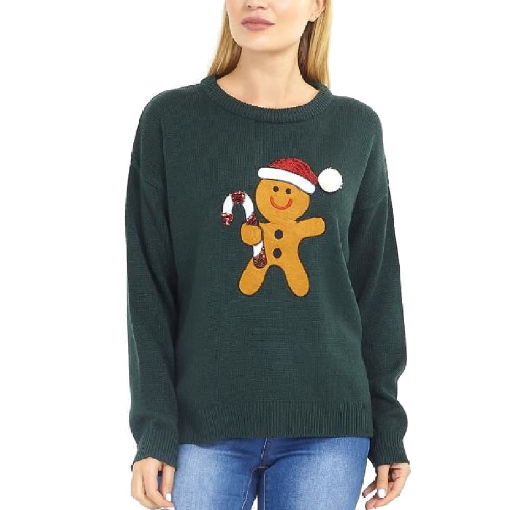 Brave Soul Womens/Ladies Gingerbread Christmas Jumper