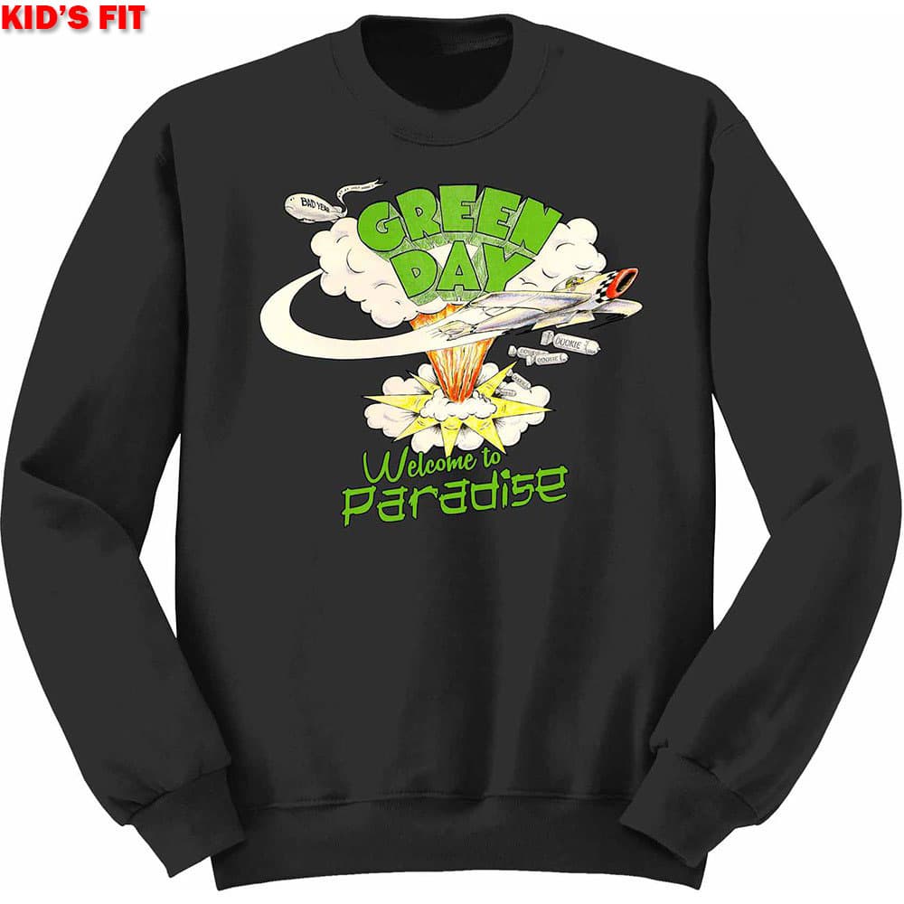 Green Day Kids Sweatshirt: Welcome to Paradise (7 - 8 Years)
