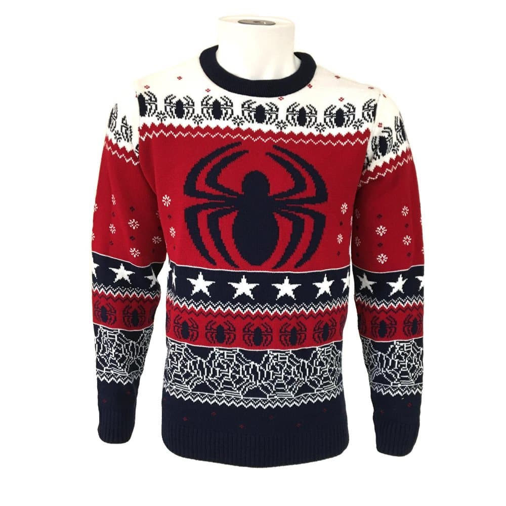 Spider-Man Unisex Adult Logo Christmas Sweatshirt
