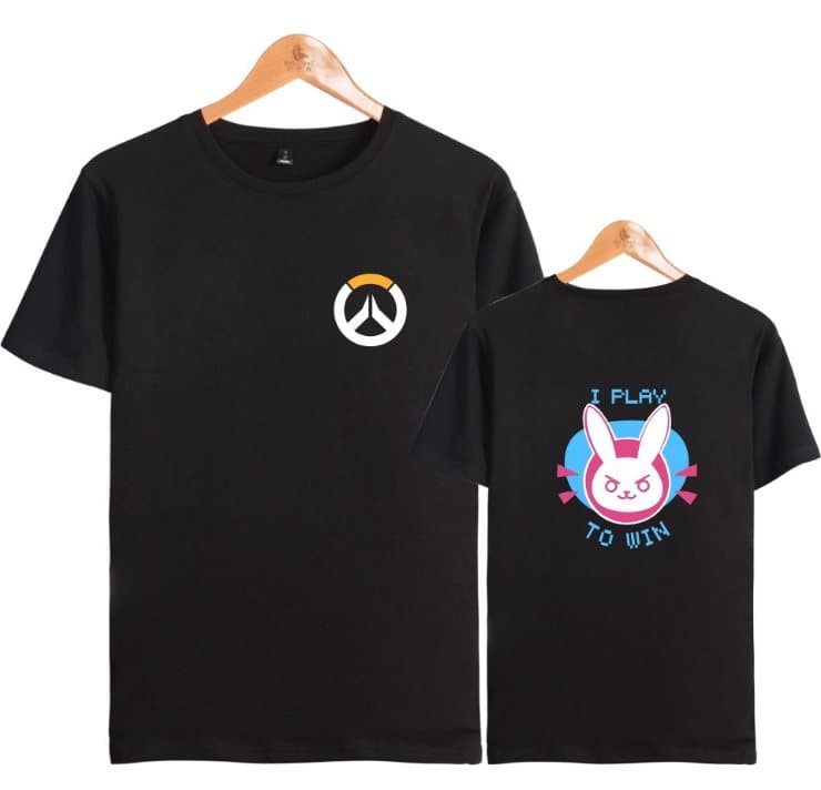 Uusi malli Overwatch T-paita musta (koot XXS, XS, S, M)