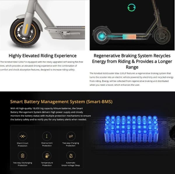 2021 Ninebot by Segway KickScooter MAX G30LP - 40km - 30km/h