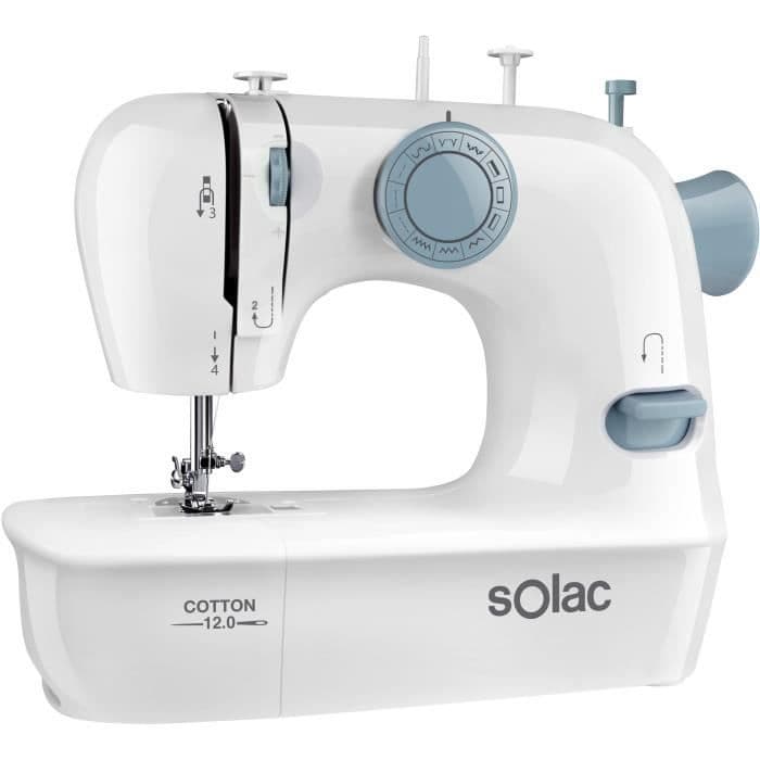 SOLAC COTTON 12.0-SW8220 Ompelukone - 7,2 W - 2 nopeutta - valkoinen
