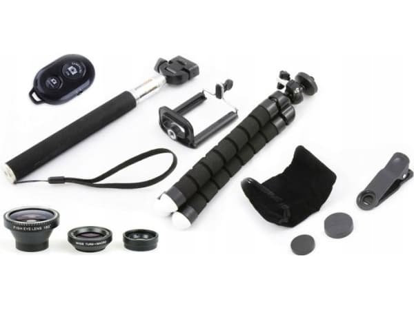 Selfie stick Xrec Selfie Kit 5in1 - Tripod/3x Lens/Remote Control/Monopod/Holder