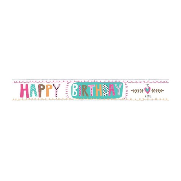 Simon Elvin Butterflies Happy Birthday Foil Banner