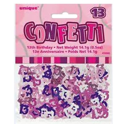 Unique Party 13 Foil Confetti