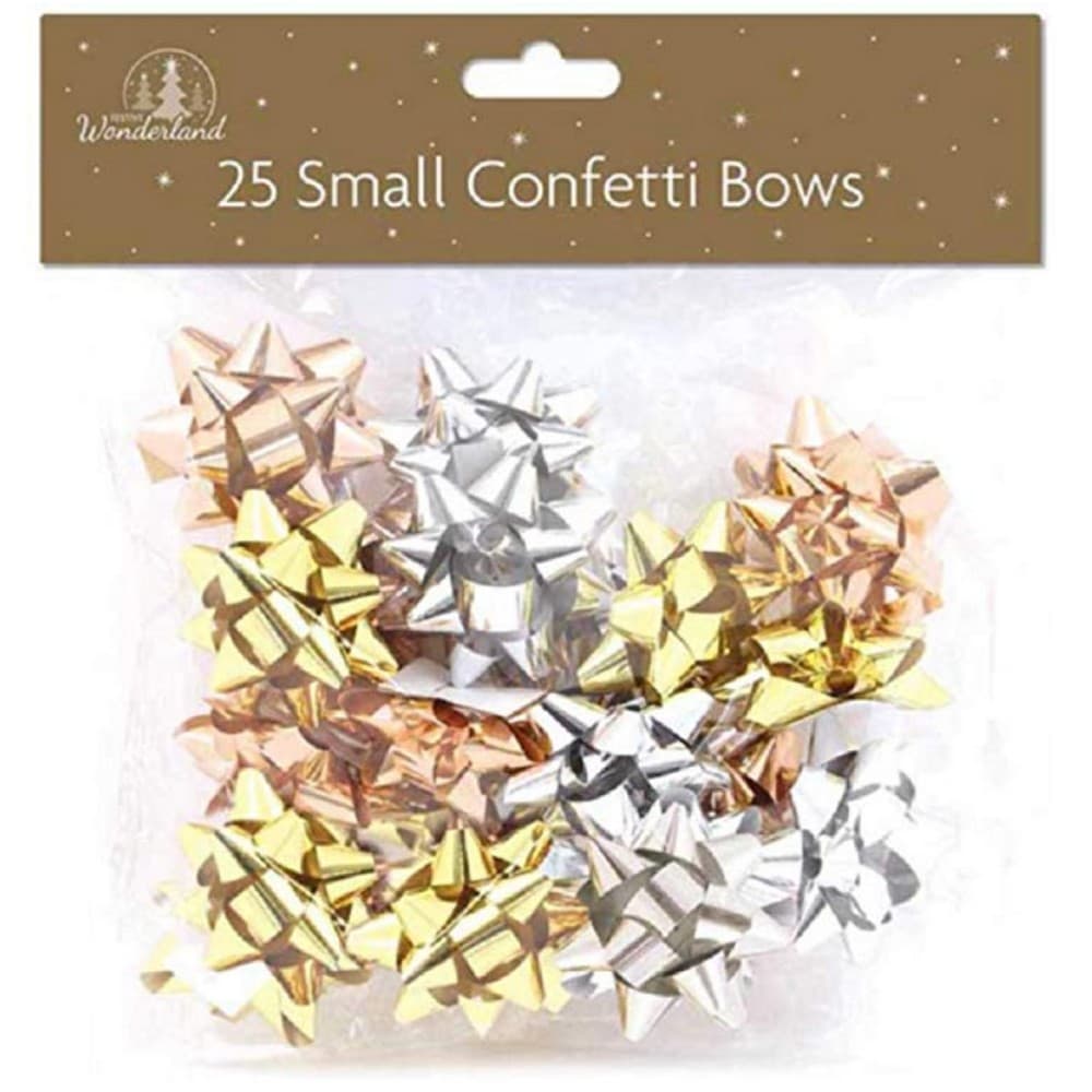 Festive Wonderland Arctic Luxe Bows Confetti (Pack of 25)
