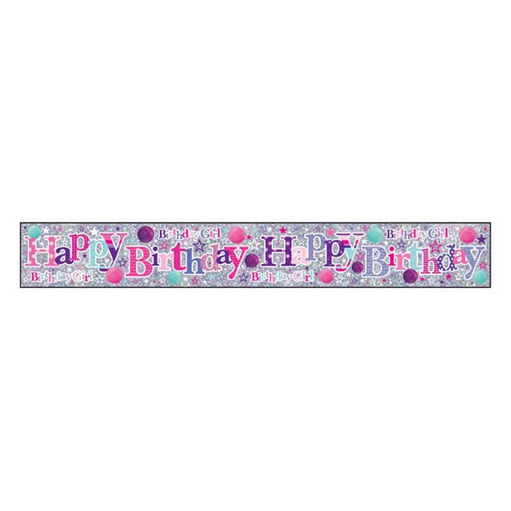 Simon Elvin Childrens/Kids Happy Birthday Character Design Foil Banner