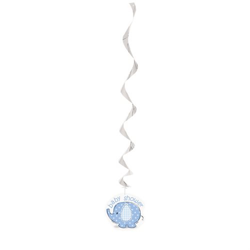 Bild av Unique Party Elephant Design Baby Shower Swirl Dekoration (paket med 3)
