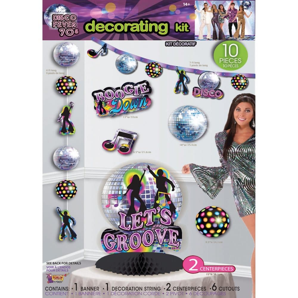Bristol Novelty Disco Party Decorating Kit (10 Peices)