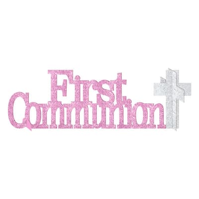 Amscan First Communion Glitter Letter Table Decoration