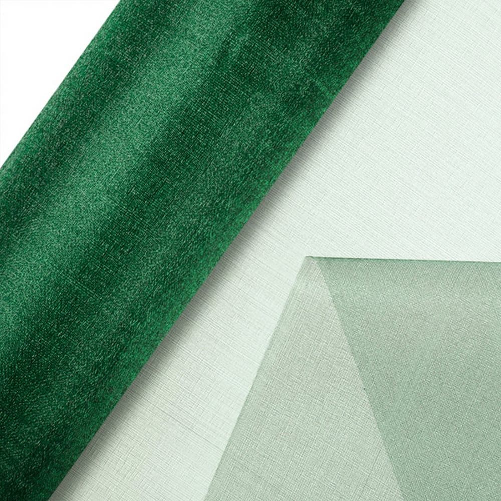 Club Green Organza 10 Metre Snow Sheer Roll