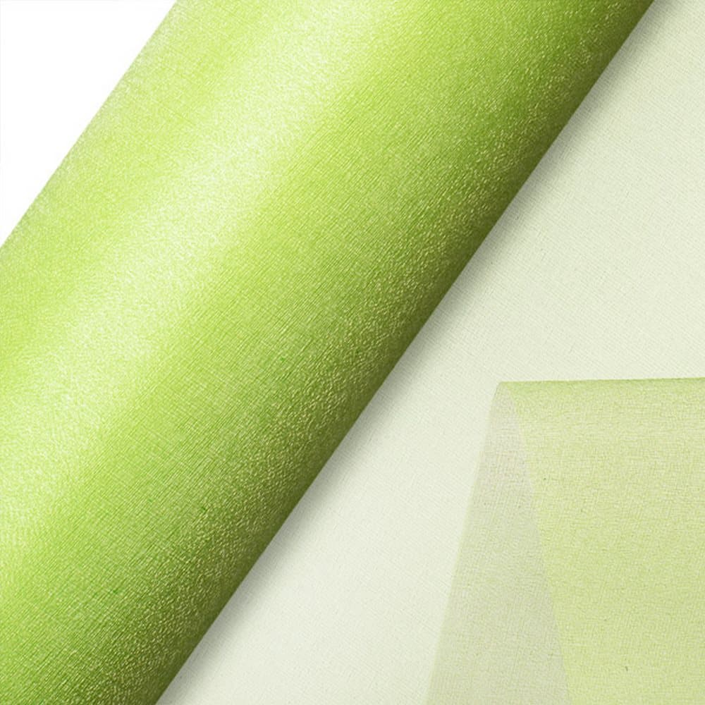 Club Green Organza 10 Metre Snow Sheer Roll