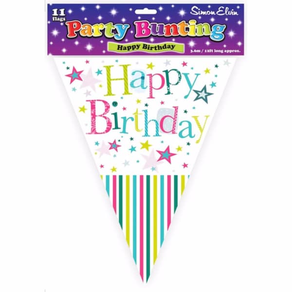 Simon Elvin Happy Birthday Stars Design Party Bunting